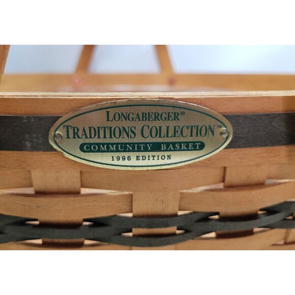 Vtg Longaberger Traditions Collection Community Basket 1996 - Picture 3 of 14